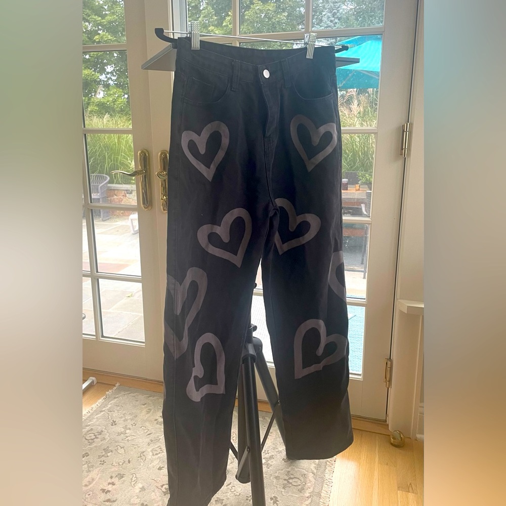 Jeans with hearts - soft and comfortable!